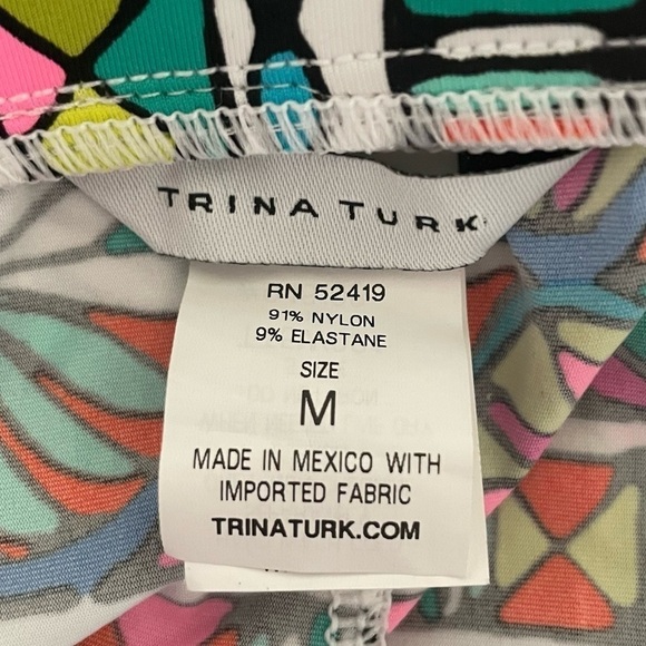 Trina Turk Bora Bora Pants Multi Stripe Swim Cover-up Medium TT5W031 - Picture 6 of 10